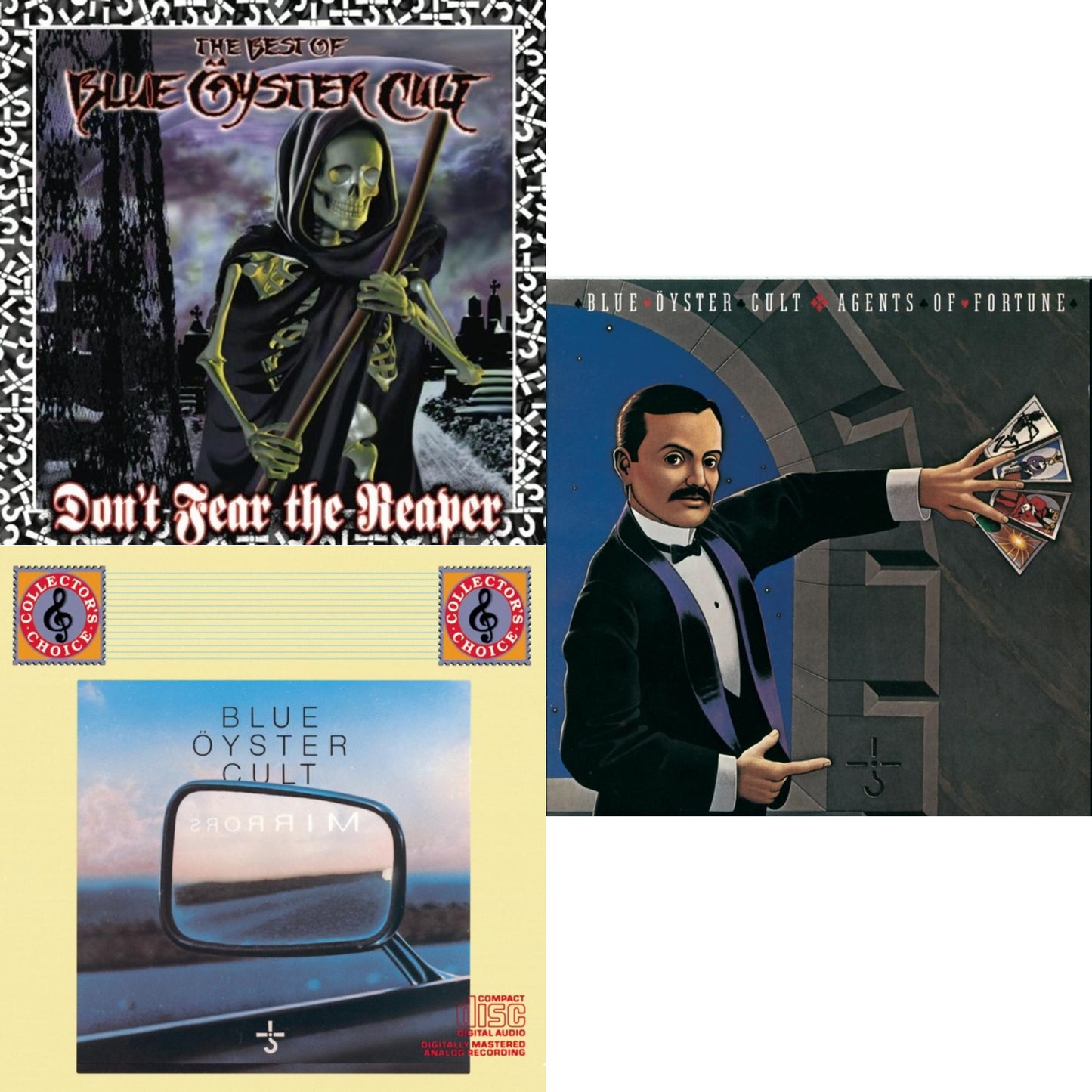 Blue Oyster Cult - Don't Fear The Reaper: Best Of Blue Oyster Cult & Mirrors & Agents Of Fortune - CD Bundle