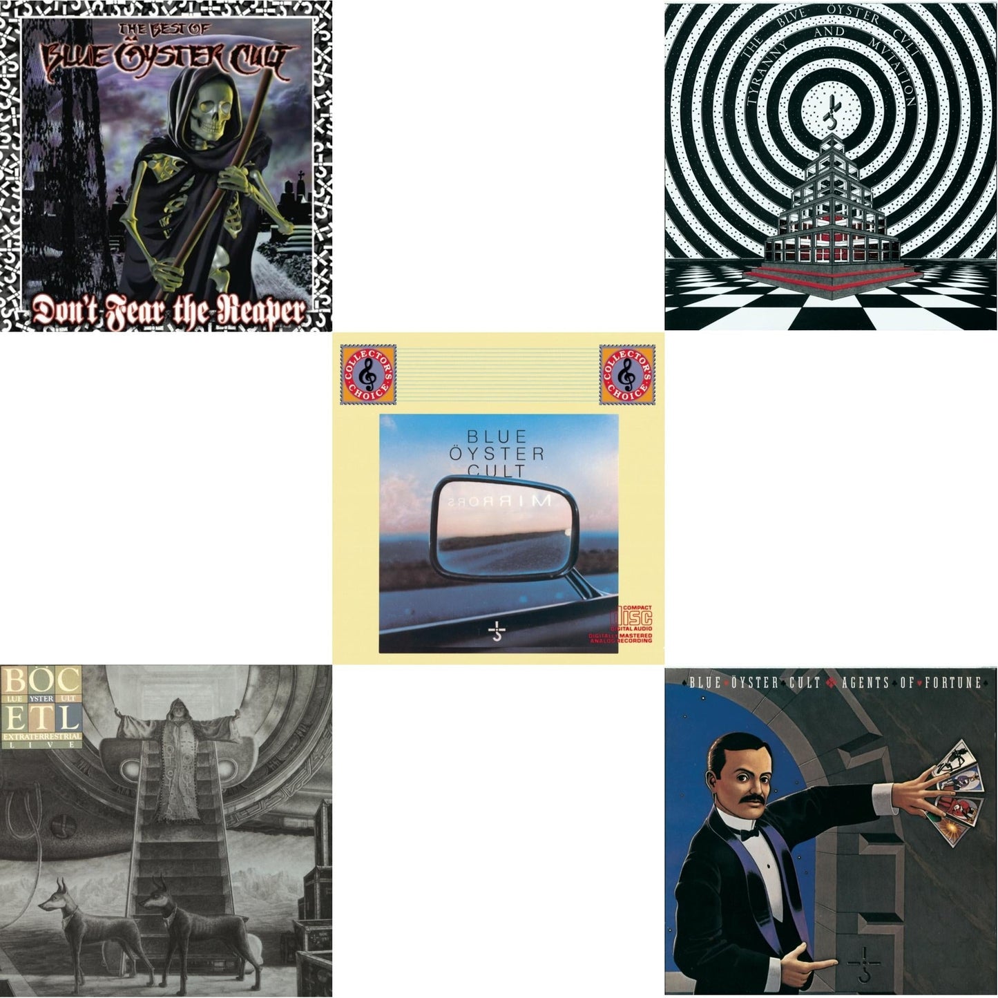Blue Oyster Cult - Don't Fear The Reaper: Best Of Blue Oyster Cult & Extraterrestrial Live & Mirrors & Tyranny & Mutation & Agents Of Fortune - CD Bundle