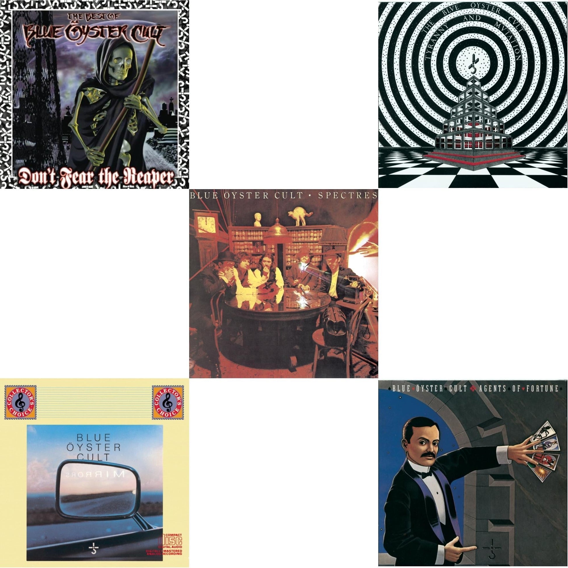 Blue Oyster Cult - Don't Fear The Reaper: Best Of Blue Oyster Cult & Mirrors & Spectres & Tyranny & Mutation & Agents Of Fortune - CD Bundle