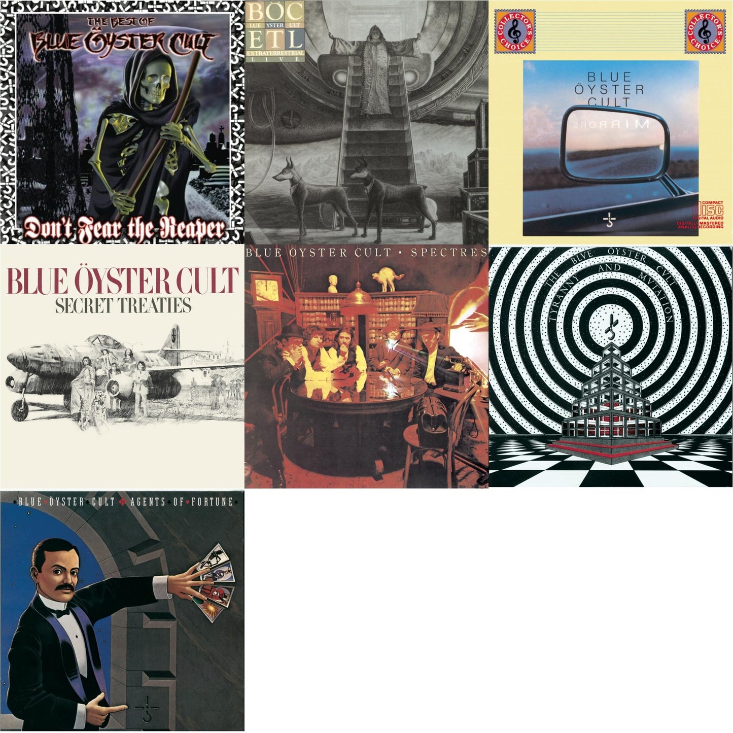 Blue Oyster Cult - Don't Fear The Reaper: Best Of Blue Oyster Cult & Extraterrestrial Live & Mirrors & Secret Treaties & Spectres & Tyranny & Mutation & Agents Of Fortune - CD Bundle