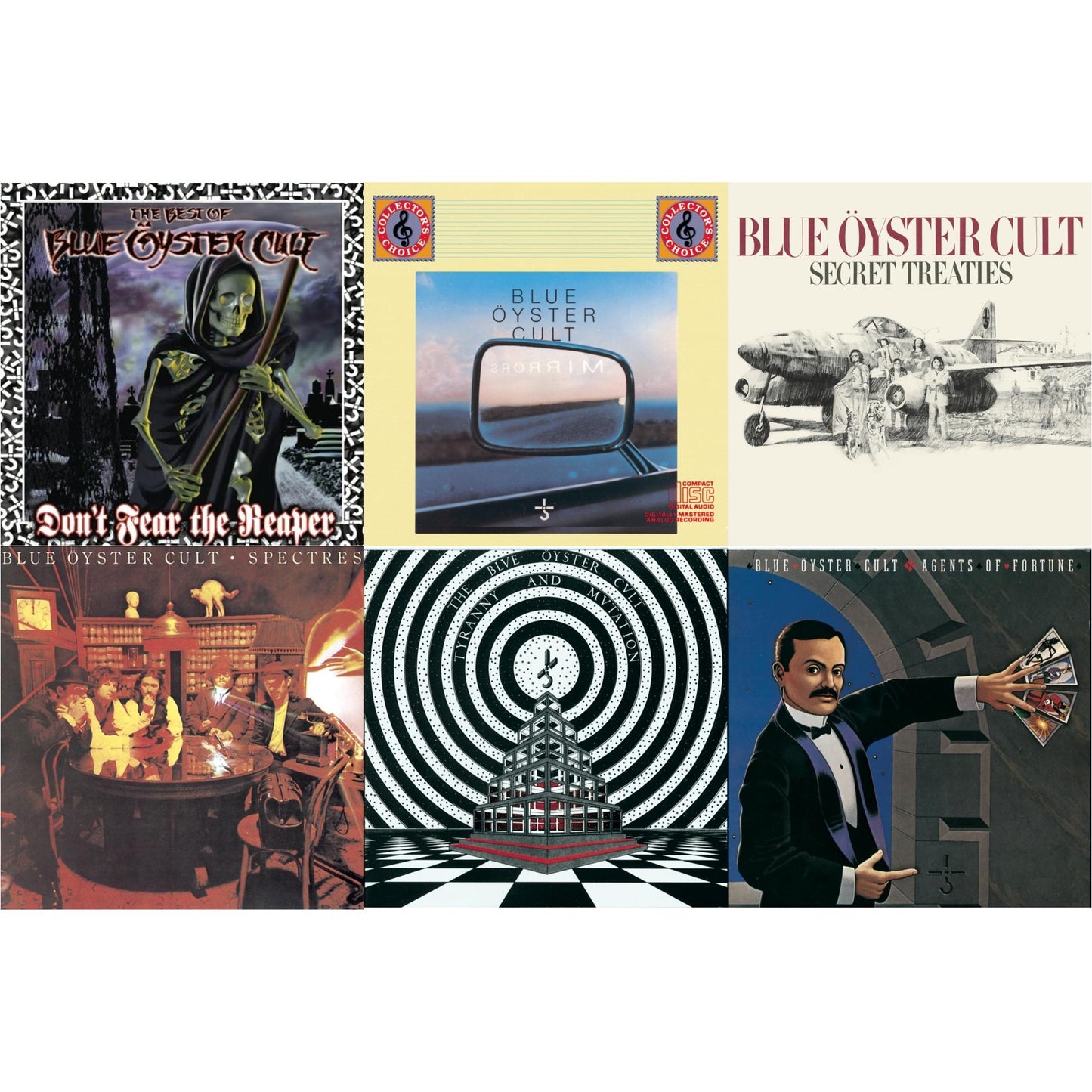 Blue Oyster Cult - Don't Fear The Reaper: Best Of Blue Oyster Cult & Mirrors & Secret Treaties & Spectres & Tyranny & Mutation & Agents Of Fortune - CD Bundle