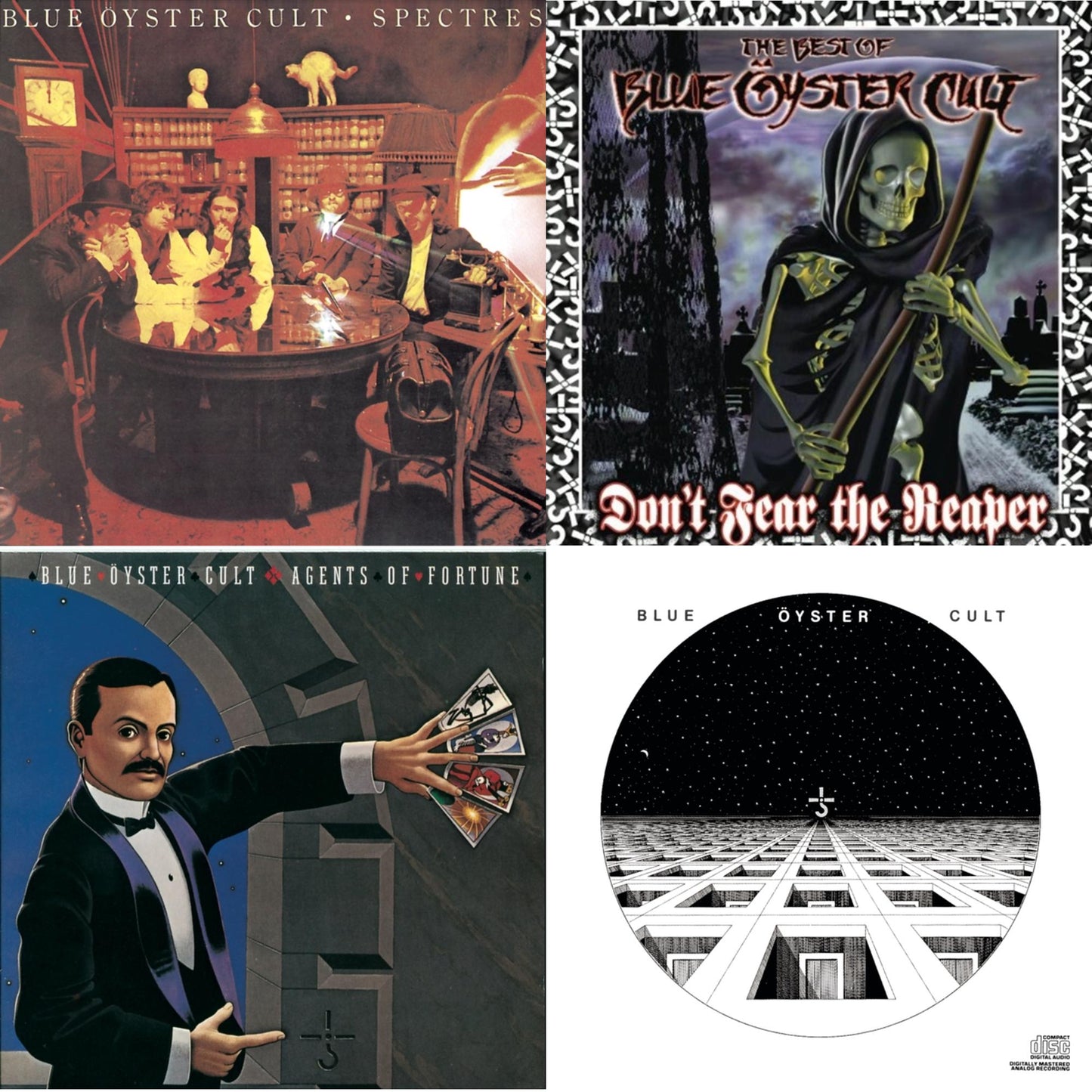 Blue Oyster Cult - Don't Fear The Reaper: Best Of Blue Oyster Cult & Blue Oyster Cult & Spectres & Agents Of Fortune - CD Bundle