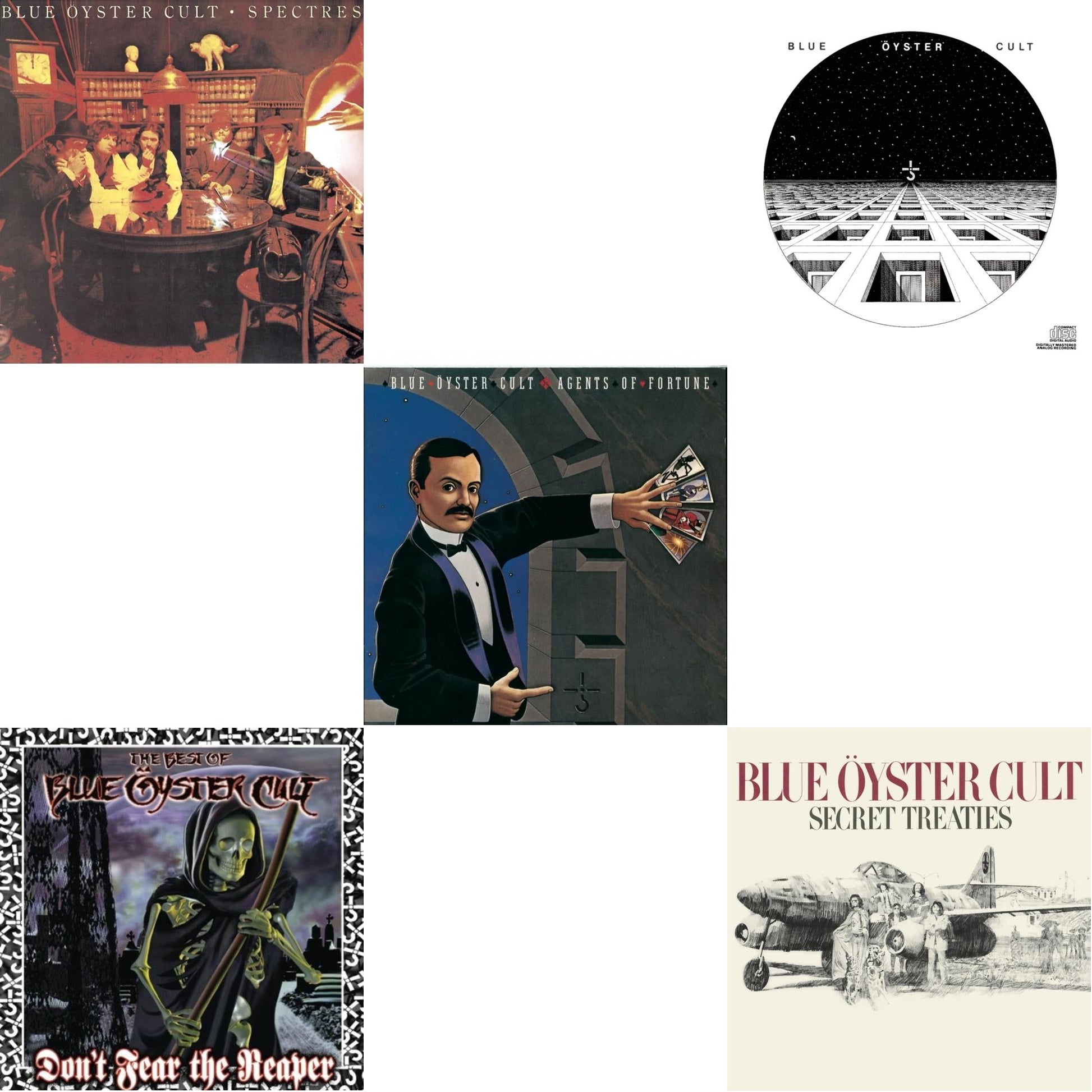 Blue Oyster Cult - Don't Fear The Reaper: Best Of Blue Oyster Cult & Blue Oyster Cult & Secret Treaties & Spectres & Agents Of Fortune - CD Bundle