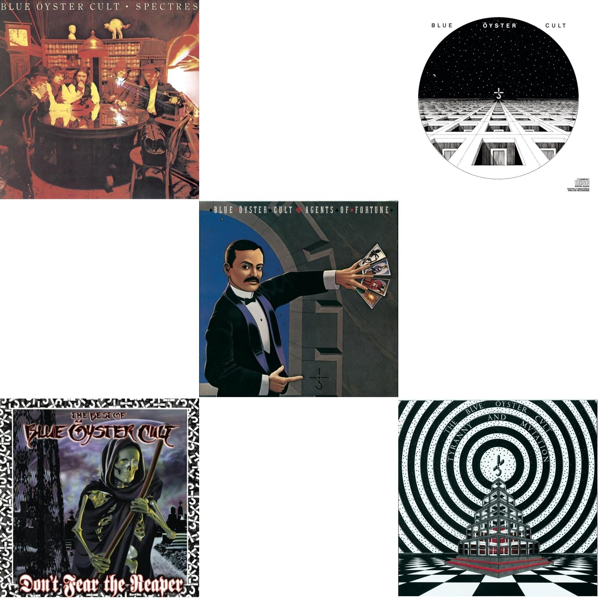 Blue Oyster Cult - Don't Fear The Reaper: Best Of Blue Oyster Cult & Blue Oyster Cult & Spectres & Tyranny & Mutation & Agents Of Fortune - CD Bundle