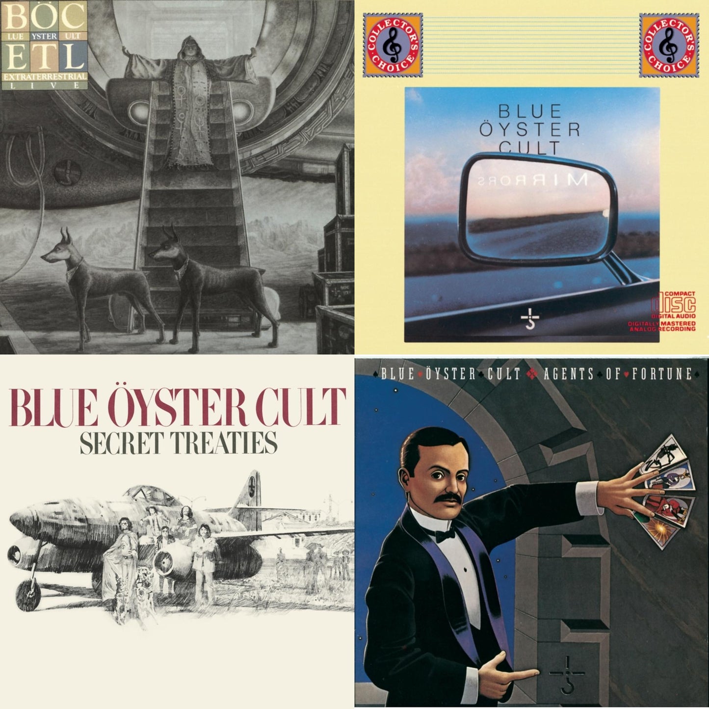 Blue Oyster Cult - Extraterrestrial Live & Mirrors & Secret Treaties & Agents Of Fortune - CD Bundle