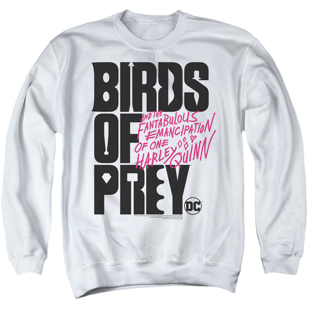 Birds Of Prey Birds Of Prey Logo Mens Crewneck Sweatshirt White Officially Licensed