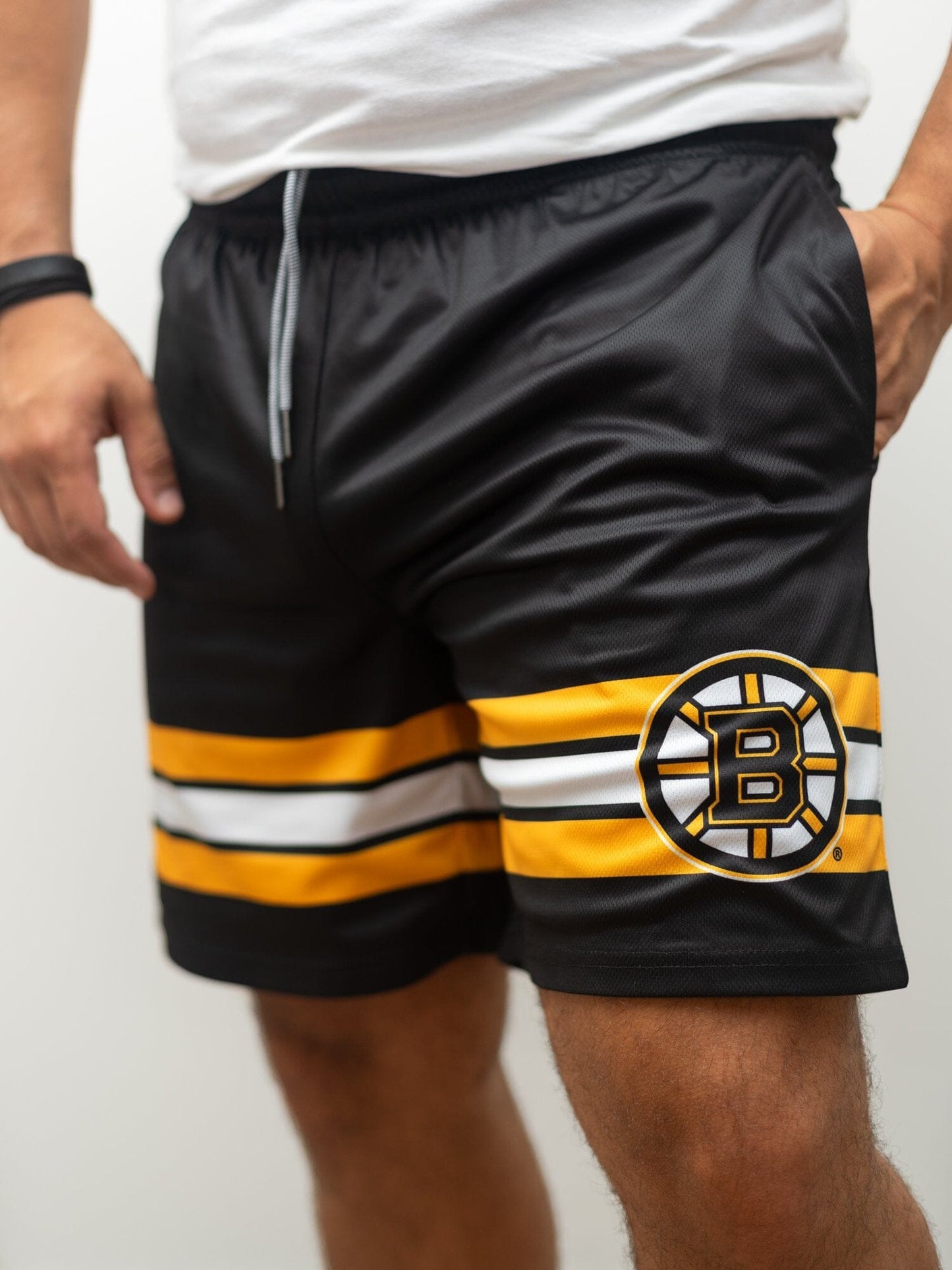 Boston Bruins Mesh Hockey Shorts