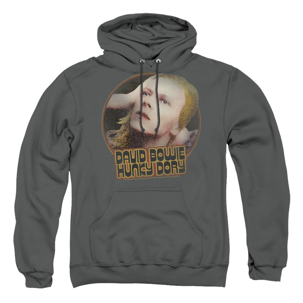 David Bowie Hunky Dory Circle Mens Hoodie Charcoal Officially Licensed