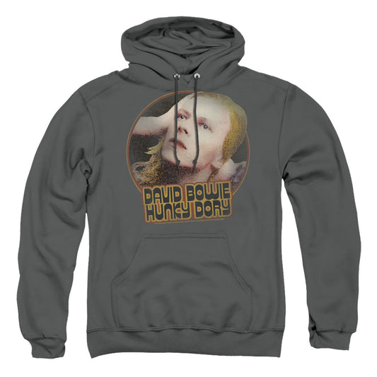 David Bowie Hunky Dory Circle Mens Hoodie Charcoal Officially Licensed