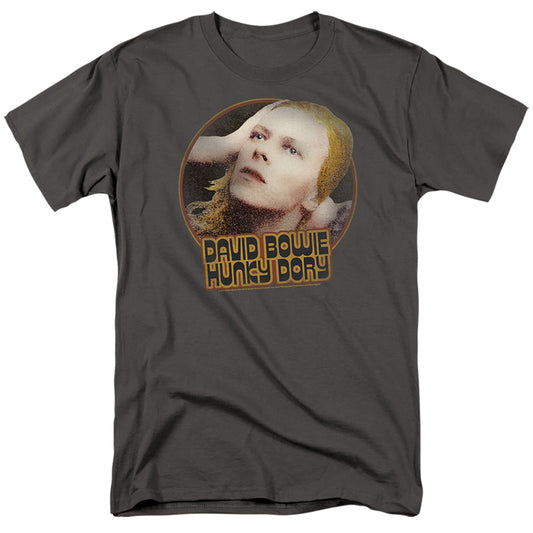 David Bowie Hunky Dory Circle Mens T Shirt Charcoal