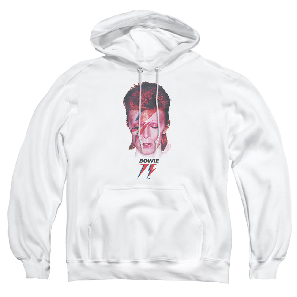 David Bowie Aladdin Sane 75 Mens Hoodie White Officially Licensed