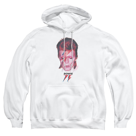 David Bowie Aladdin Sane 75 Mens Hoodie White Officially Licensed