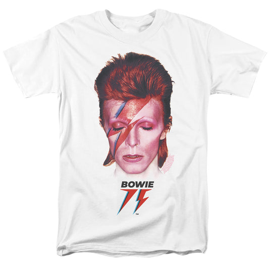 David Bowie Aladdin Sane 75 Mens T Shirt White