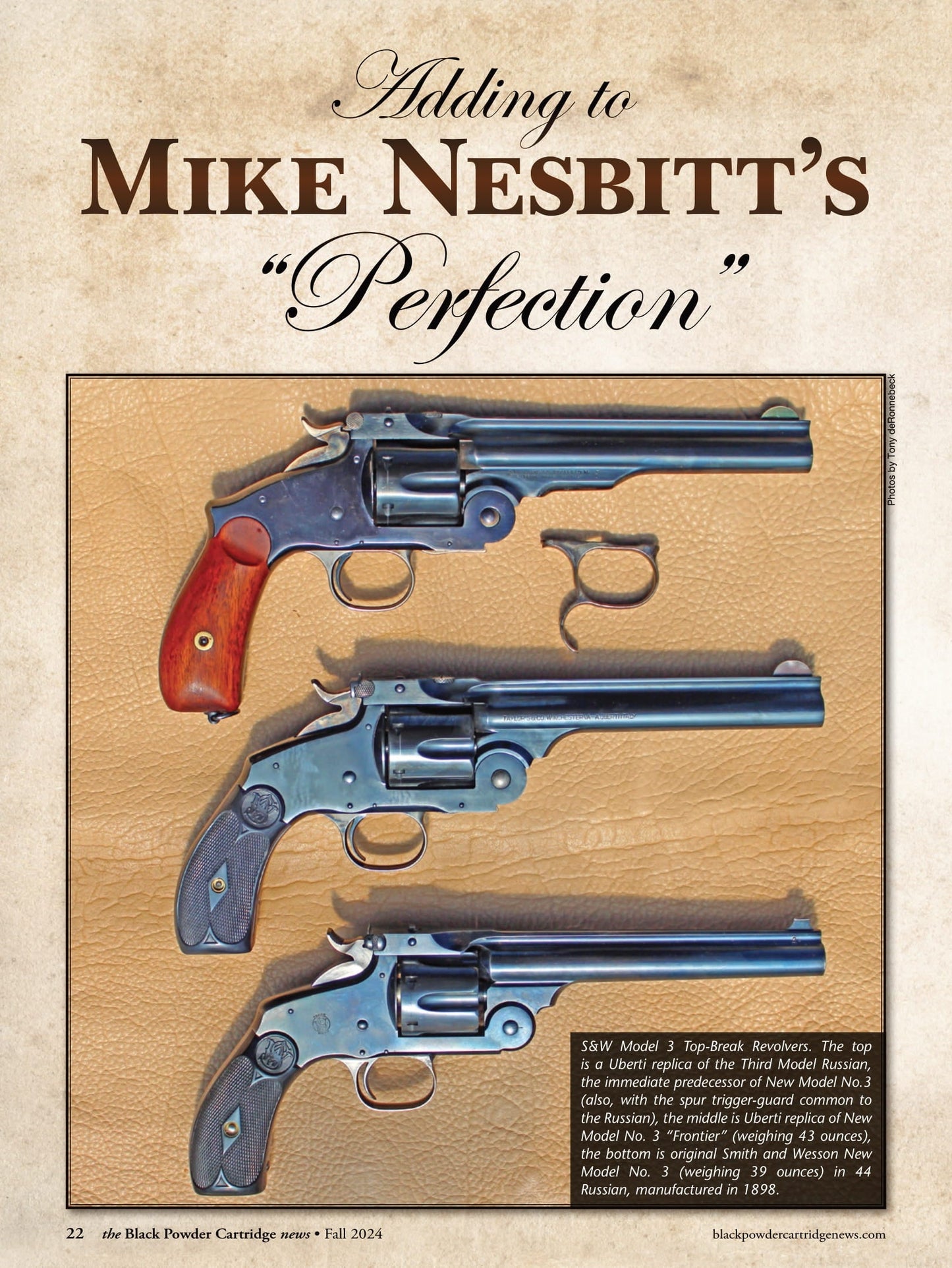 Black Powder Cartridge News - Fall 2024: Remembering Michael Venturino, Following A Cold Trail, Black-Powder Javelina, The Diary Of A Brownsville Hunter, Quest For A Chicken Load & More!