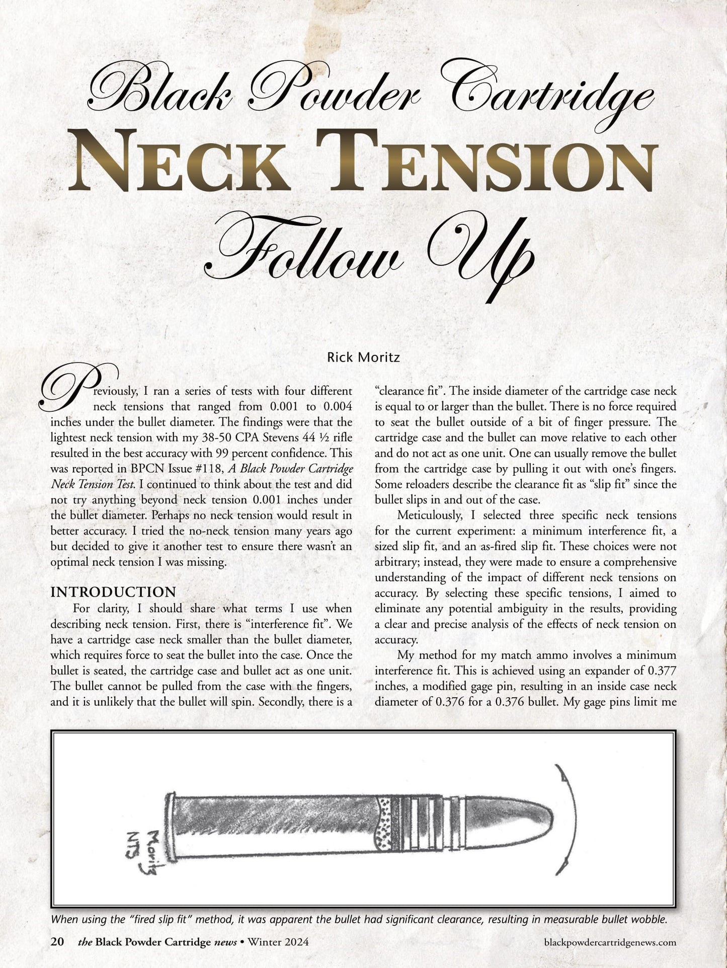 Black Powder Cartridge News - Winter 2024: The Aged Shooter, String Measure, Beeswax As Bullet Lube, Black Powder Cartridge Neck Tension, Biggest Lever Gun Silhouette Shoot, Product Reviews & More!