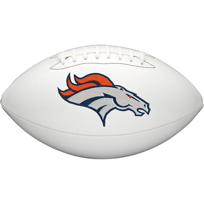 Denver Broncos Embroidered Logo Autograph Edition Football