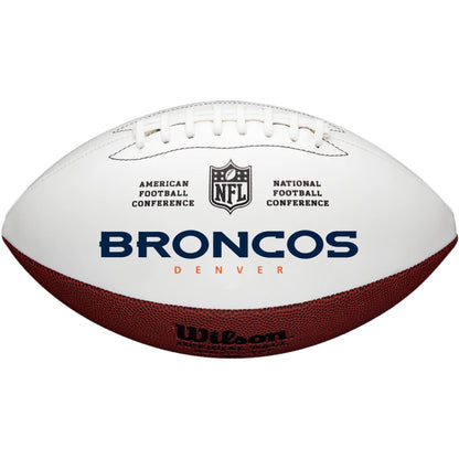 Denver Broncos Embroidered Logo Autograph Edition Football
