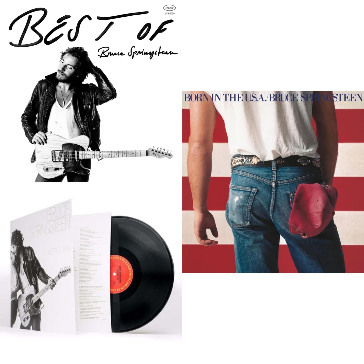 Bruce Springsteen - Best Of Bruce Springsteen (2LP) & Born To Run (180G/Gatefold) & Born In The U.S.A. (180G)