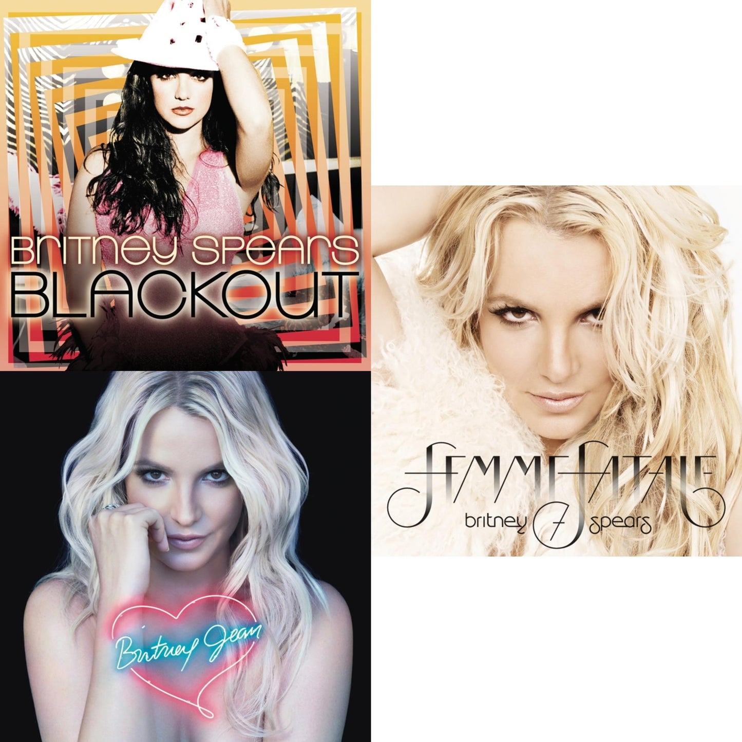 Britney Spears - Blackout & Britney Jean & Femme Fatale - LP Vinyl Bundle