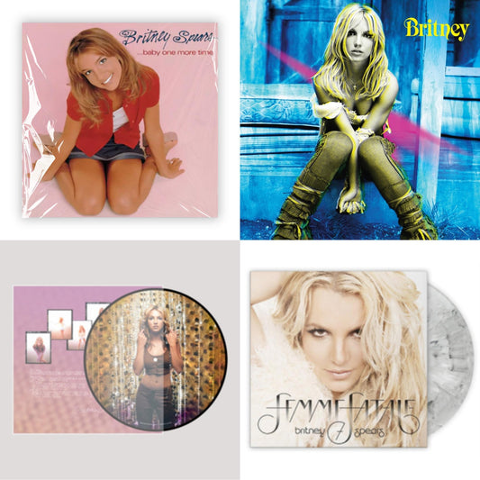 Britney Spears - Oops!... I Did It Again (20Th Anniversary Edition Picture LP Vinyl) & Baby One More Time & Britney & Femme Fatale (Light Grey Marbled LP Vinyl/Import)