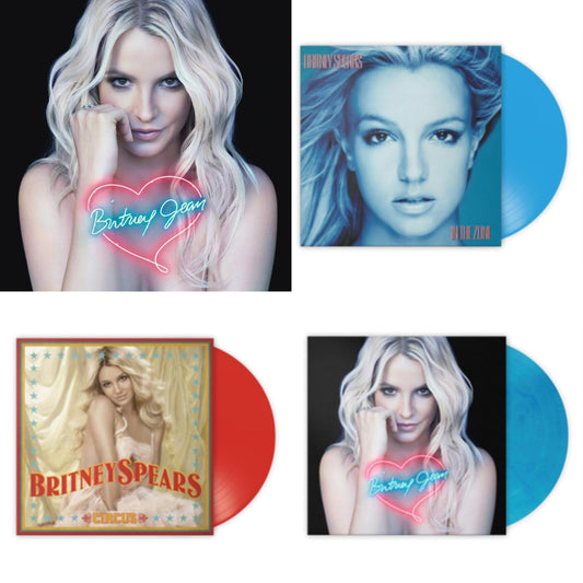 Britney Spears - Britney Jean & In The Zone (Blue LP Vinyl/Import) & Circus (Red LP Vinyl/Import) & Britney Jean (Blue Marbled LP Vinyl/Import)