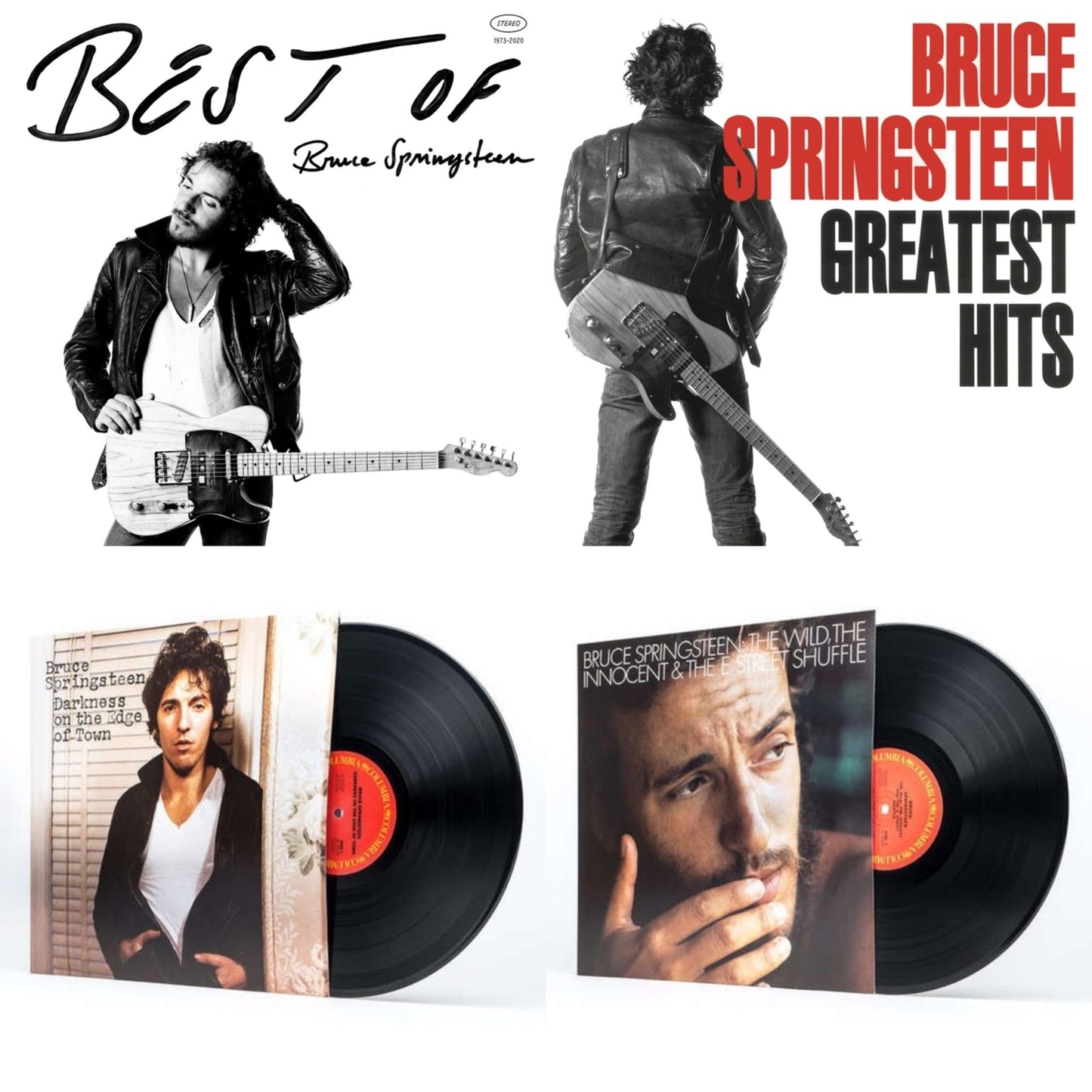 Bruce Springsteen - Greatest Hits (2 LP/150G Vinyl/Dl Code) & Best Of Bruce Springsteen (2LP) & Wild The Innocent & The E Street Shuffle (180G) & Darkness On The Edge Of Town (180G)