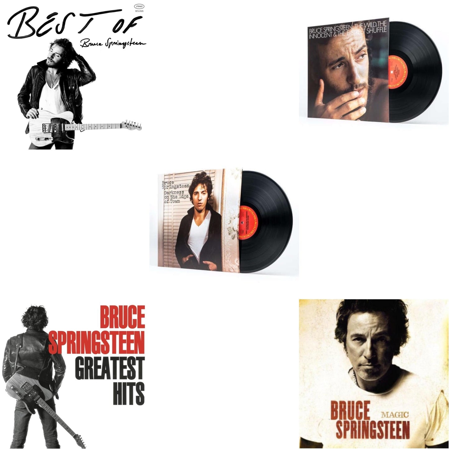 Bruce Springsteen - Greatest Hits (2 LP/150G Vinyl/Dl Code) & Best Of Bruce Springsteen (2LP) & Magic (180G) & Wild The Innocent & The E Street Shuffle (180G) & Darkness On The Edge Of Town (180G)