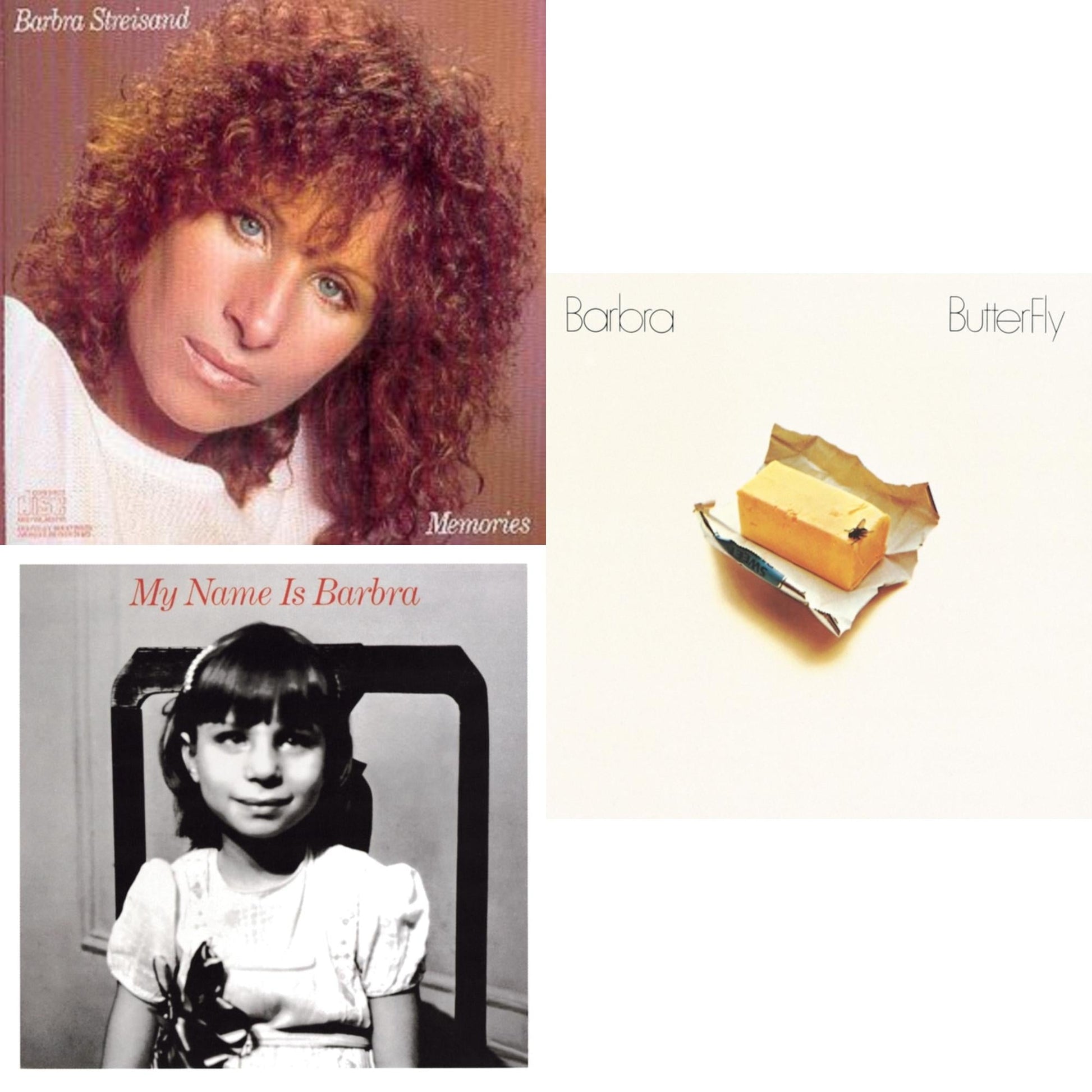 Barbra Streisand - Memories & My Name Is Barbra & Butterfly - CD Bundle
