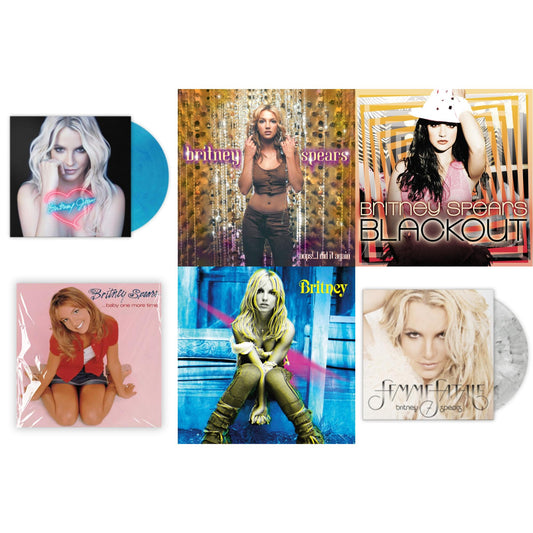Britney Spears - Baby One More Time & Oops!... I Did It Again & Britney & Blackout & Britney Jean (Blue Marbled LP Vinyl/Import) & Femme Fatale (Light Grey Marbled LP Vinyl/Import)