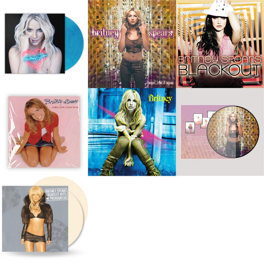 Britney Spears - Oops!... I Did It Again (20Th Anniversary Edition Picture LP Vinyl) & Baby One More Time & Oops!... I Did It Again & Britney & Blackout & Britney Jean (Blue Marbled LP Vinyl/Import) & Greatest Hits: My Prerogative (2LP/Cream