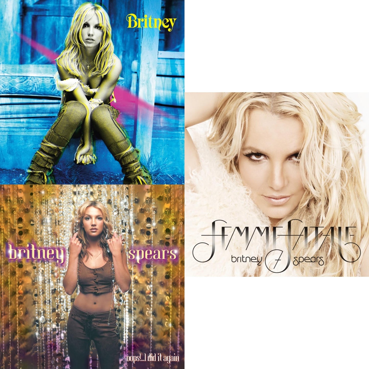 Britney Spears - Oops!... I Did It Again & Britney & Femme Fatale - LP Vinyl Bundle