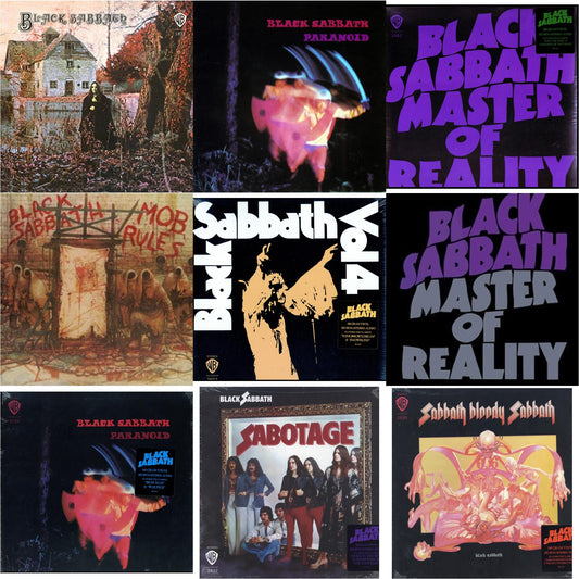 Black Sabbath - Sabotage (180G) & Vol. 4 (180G) & Sabbath Bloody Sabbath (180G) & Black Sabbath (180G) & Paranoid (180G) & Master Of Reality (180G) & Paranoid & Master Of Reality & Mob Rules (Deluxe/2LP)