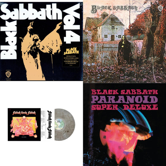 Black Sabbath - Vol. 4 (180G) & Black Sabbath (180G) & Sabbath Bloody Sabbath (Smoky LP Vinyl) (Syeor) & Paranoid (Deluxe Edition)