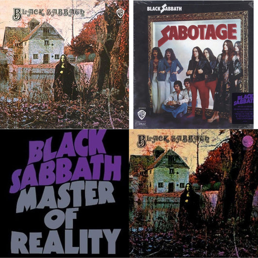 Black Sabbath - Sabotage (180G) & Black Sabbath (180G) & Black Sabbath (LP/CD) (180G) & Master Of Reality