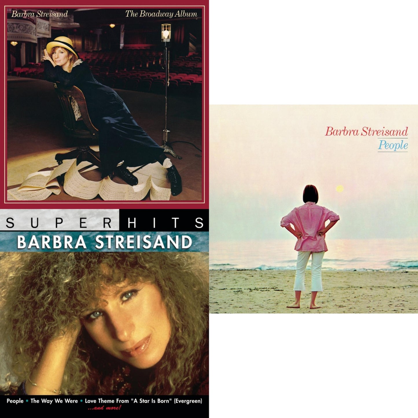 Barbra Streisand - Broadway Album & Super Hits & People - CD Bundle