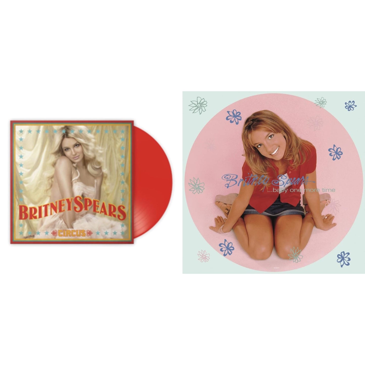 Britney Spears - Baby One More Time (Picture Disc/140G/Dl Code) & Circus (Red LP Vinyl/Import)