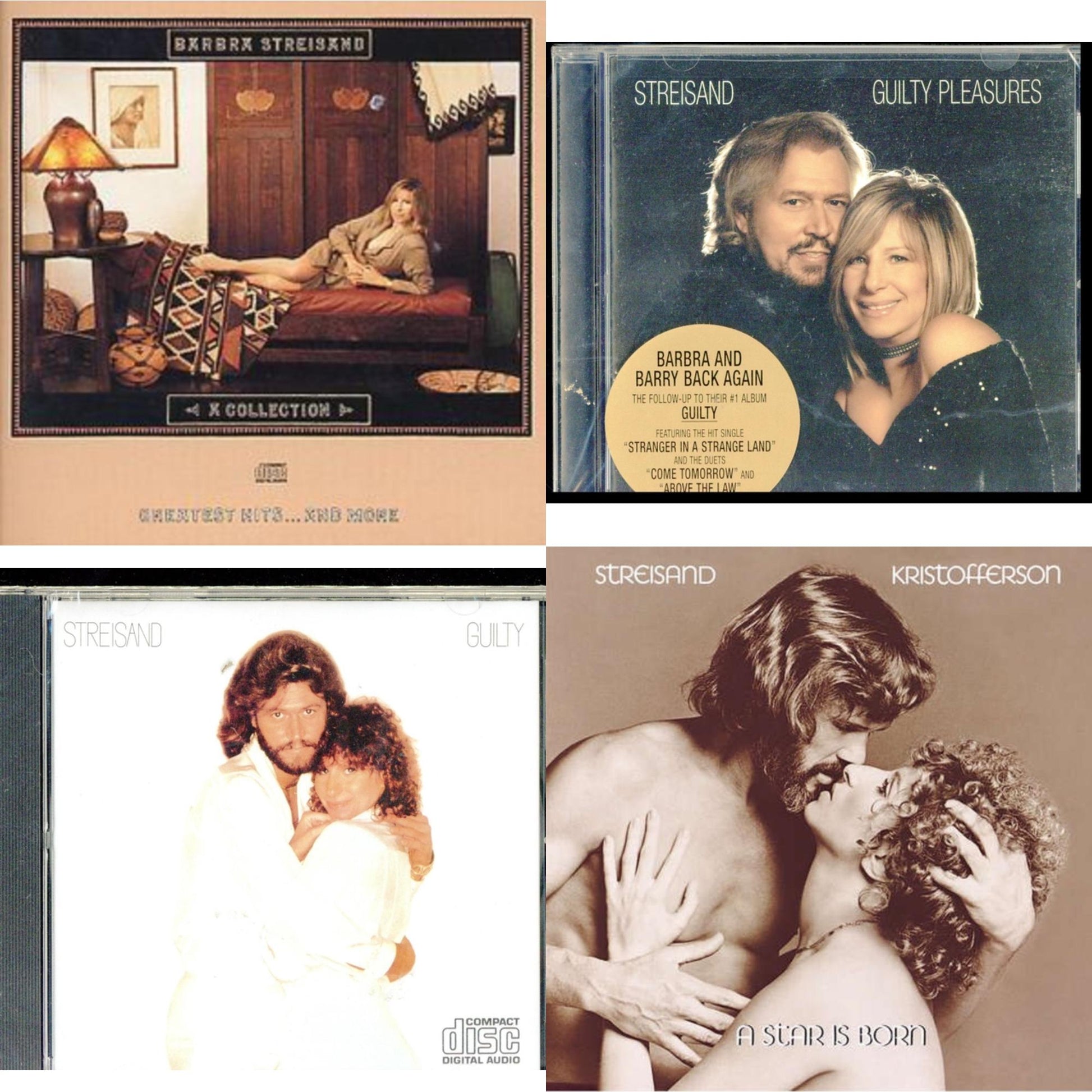 Barbra Streisand - Guilty & Collection: Greatest Hits & More & Star Is Born & Guilty Pleasures - CD Bundle