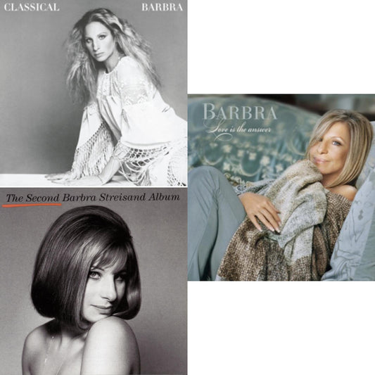 Barbra Streisand - Classical Barbra & Second Barbra Streisand Album & Love Is The Answer - CD Bundle