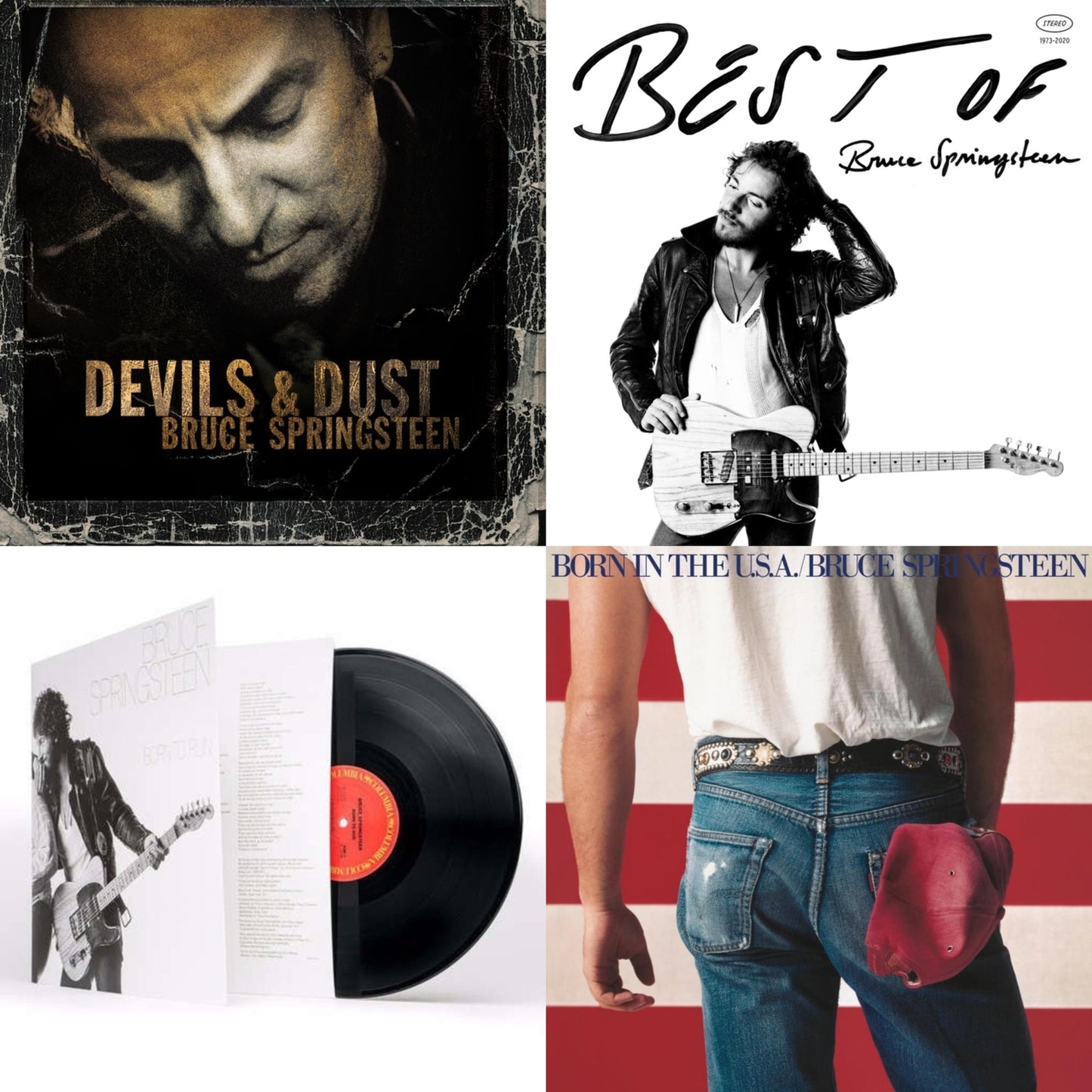 Bruce Springsteen - Devils & Dust & Best Of Bruce Springsteen (2LP) & Born To Run (180G/Gatefold) & Born In The U.S.A. (180G)