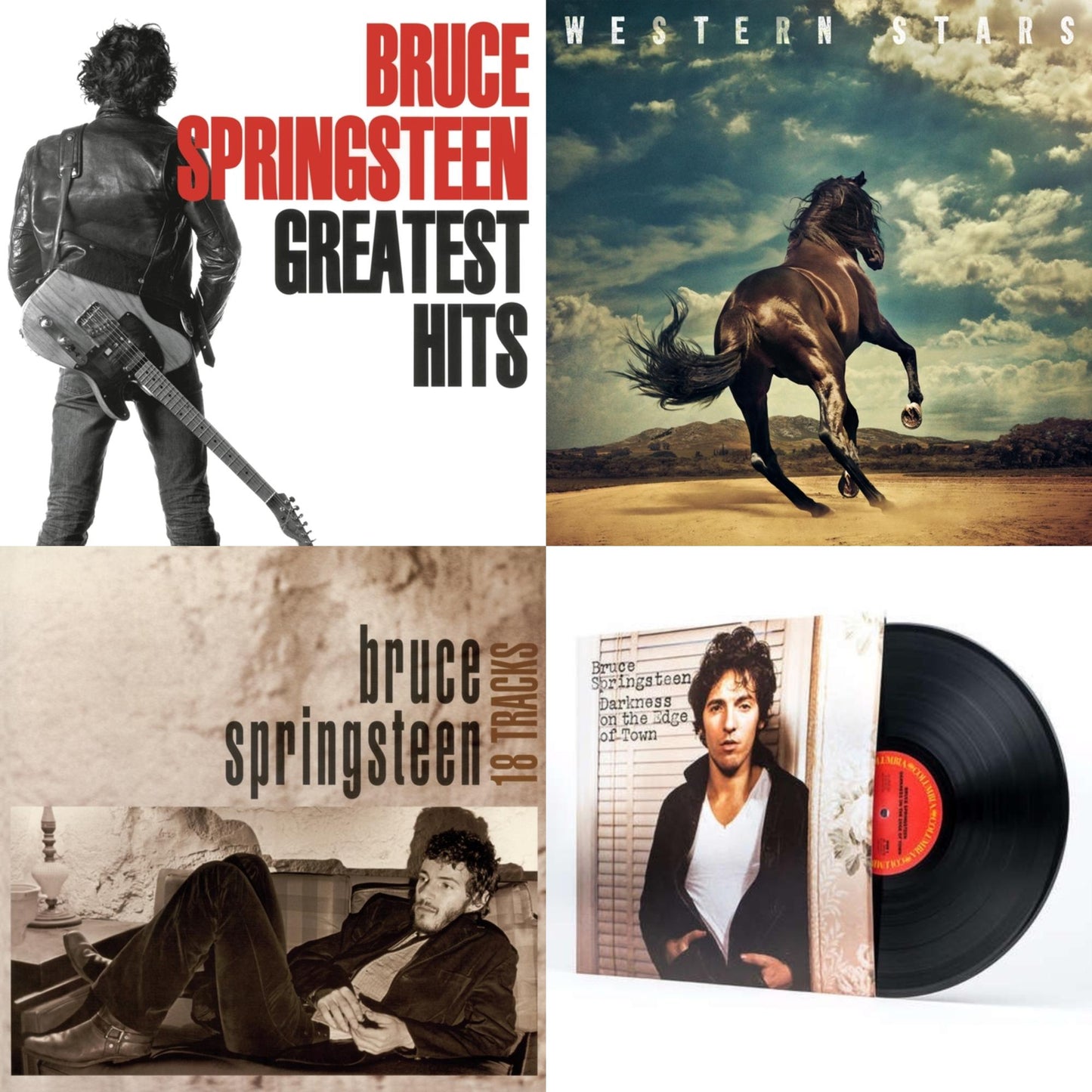 Bruce Springsteen - Greatest Hits (2 LP/150G Vinyl/Dl Code) & Western Stars (2LP/150G) & 18 Tracks & Darkness On The Edge Of Town (180G)