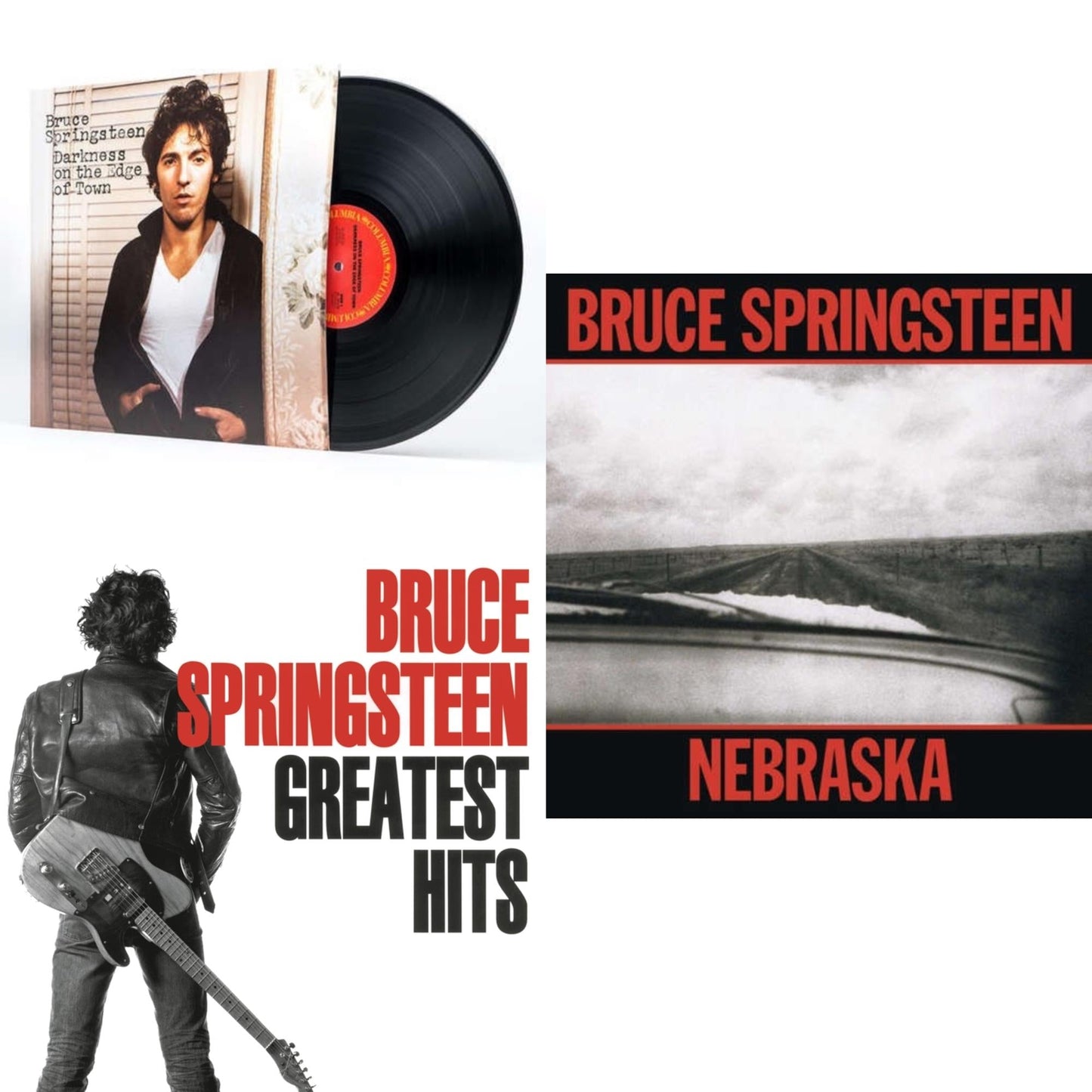 Bruce Springsteen - Greatest Hits (2 LP/150G Vinyl/Dl Code) & Darkness On The Edge Of Town (180G) & Nebraska (180G)