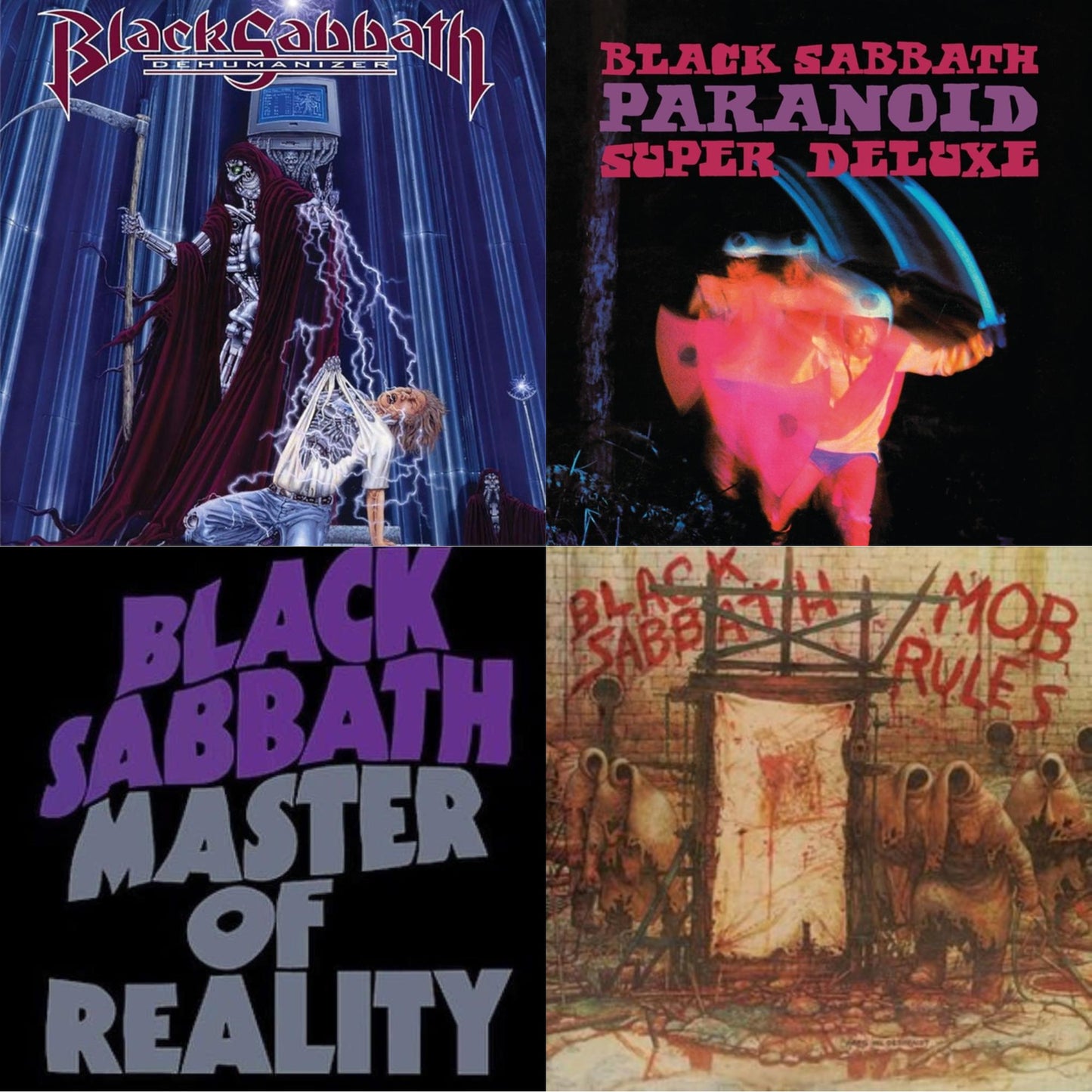Black Sabbath - Master Of Reality & Paranoid (Deluxe Edition) & Mob Rules (Deluxe/2LP) & Dehumanizer (Deluxe Edition/2LP) (Rocktober)