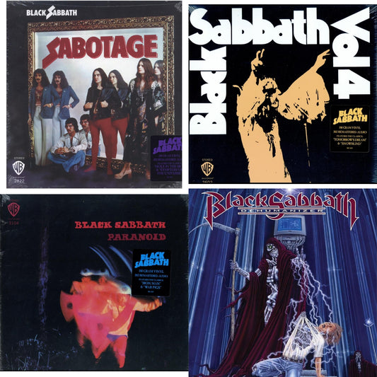 Black Sabbath - Sabotage (180G) & Vol. 4 (180G) & Paranoid (180G) & Dehumanizer (Deluxe Edition/2LP) (Rocktober)