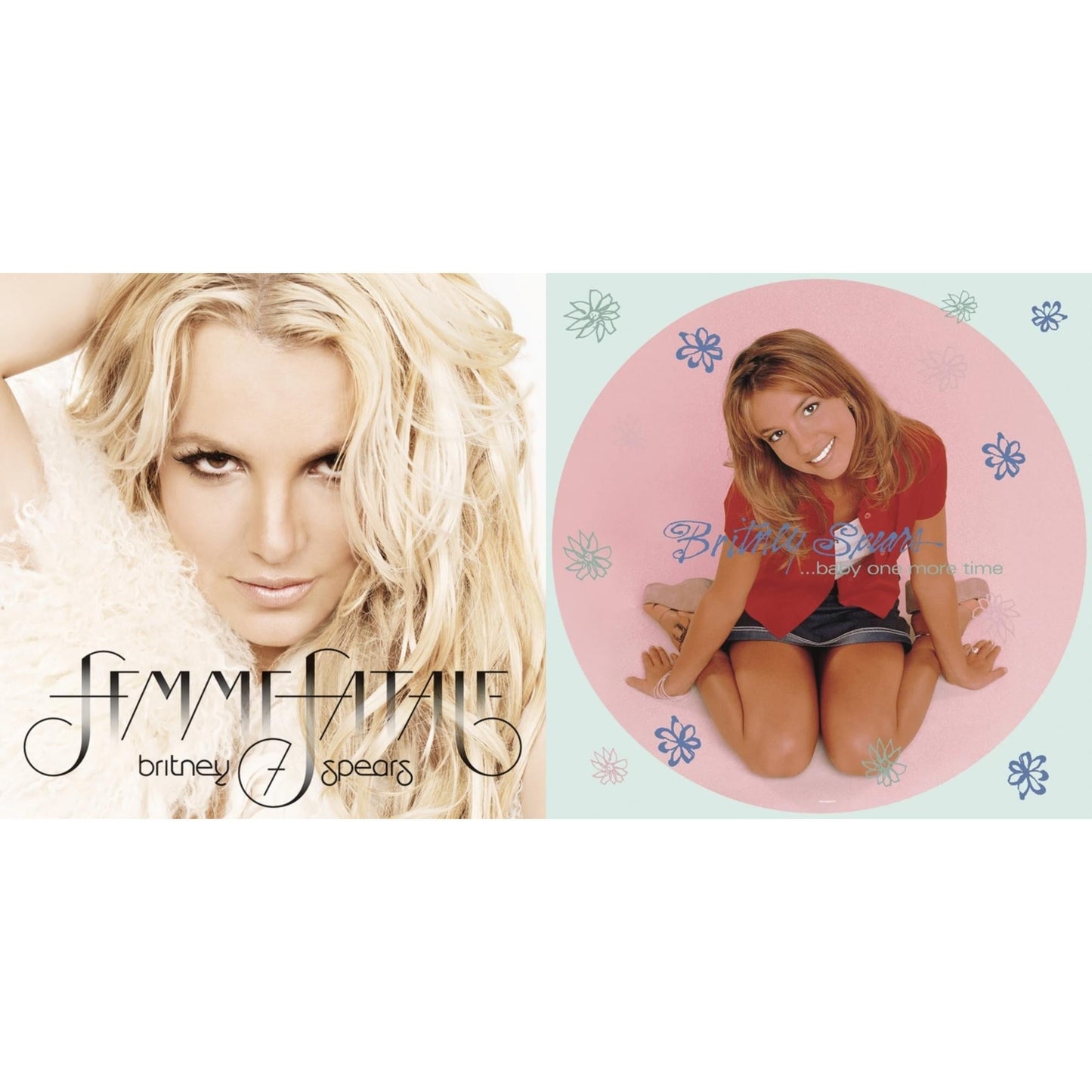 Britney Spears - Baby One More Time (Picture Disc/140G/Dl Code) & Femme Fatale - LP Vinyl Bundle