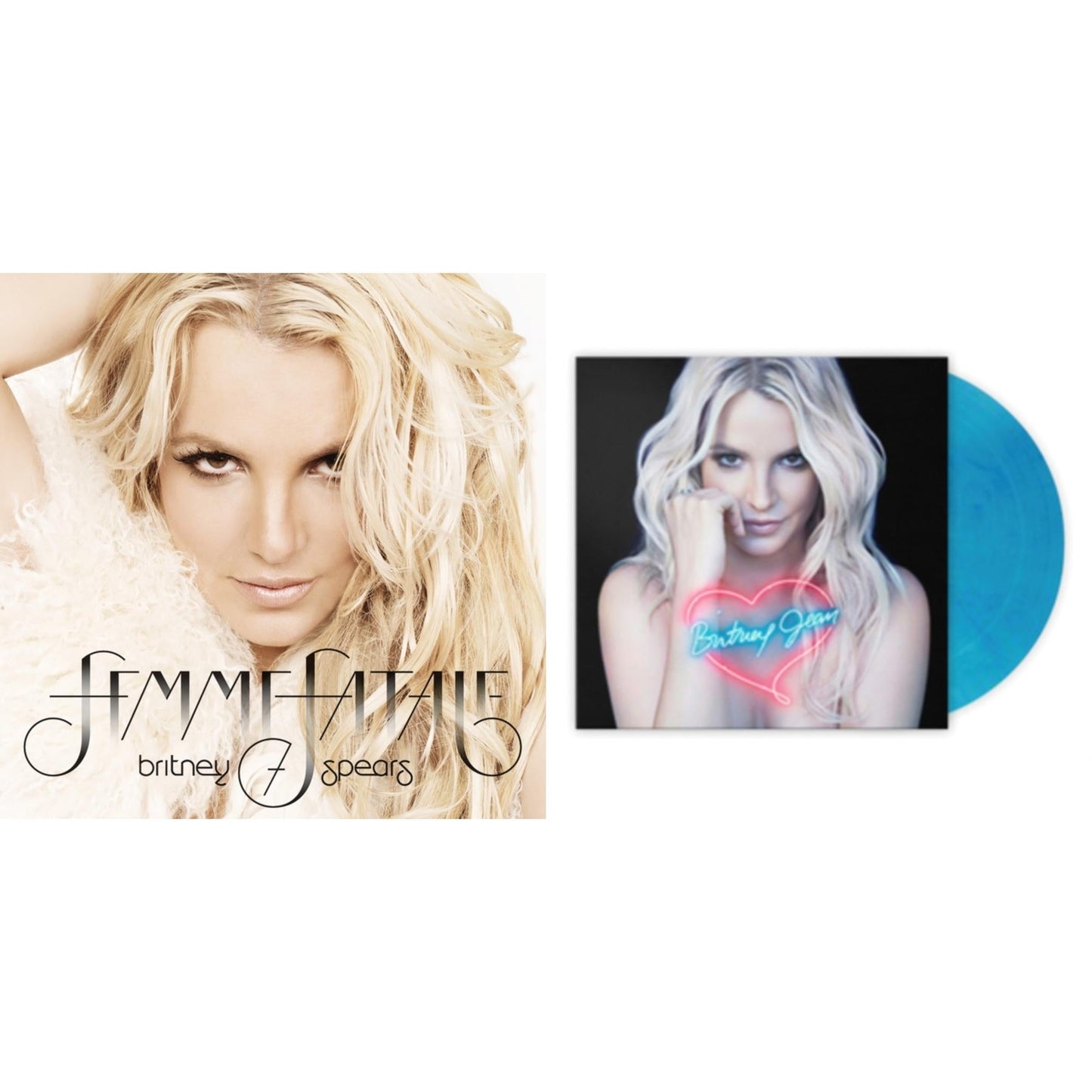 Britney Spears - Femme Fatale & Britney Jean (Blue Marbled LP Vinyl/Import)