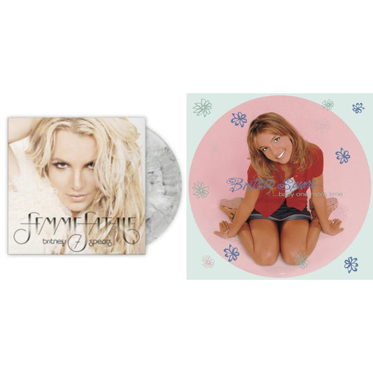 Britney Spears - Baby One More Time (Picture Disc/140G/Dl Code) & Femme Fatale (Light Grey Marbled LP Vinyl/Import)