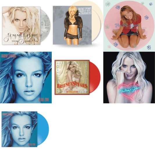 Britney Spears - Baby One More Time (Picture Disc/140G/Dl Code) & In The Zone & Britney Jean & In The Zone (Blue LP Vinyl/Import) & Circus (Red LP Vinyl/Import) & Femme Fatale (Light Grey Marbled LP Vinyl/Import) & Greatest Hits: My Prerogative