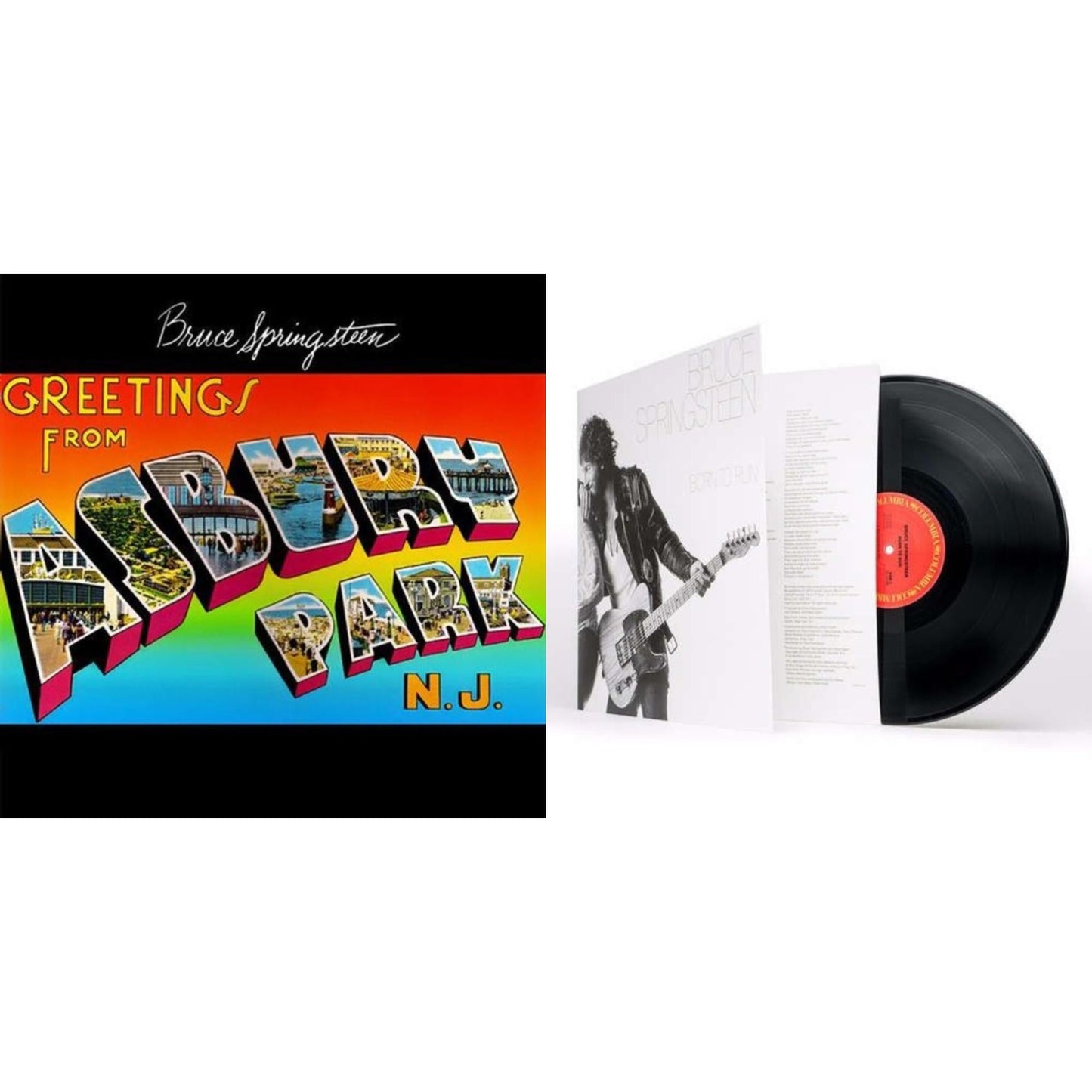 Bruce Springsteen - Greetings From Asbury Park N.J. (180G) & Born To Run (180G/Gatefold) - LP Vinyl Bundle