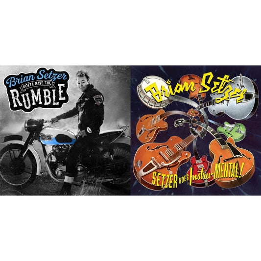 Brian Setzer - Setzer Goes Instru-Mental! & Gotta Have A Rumble - LP Vinyl Bundle