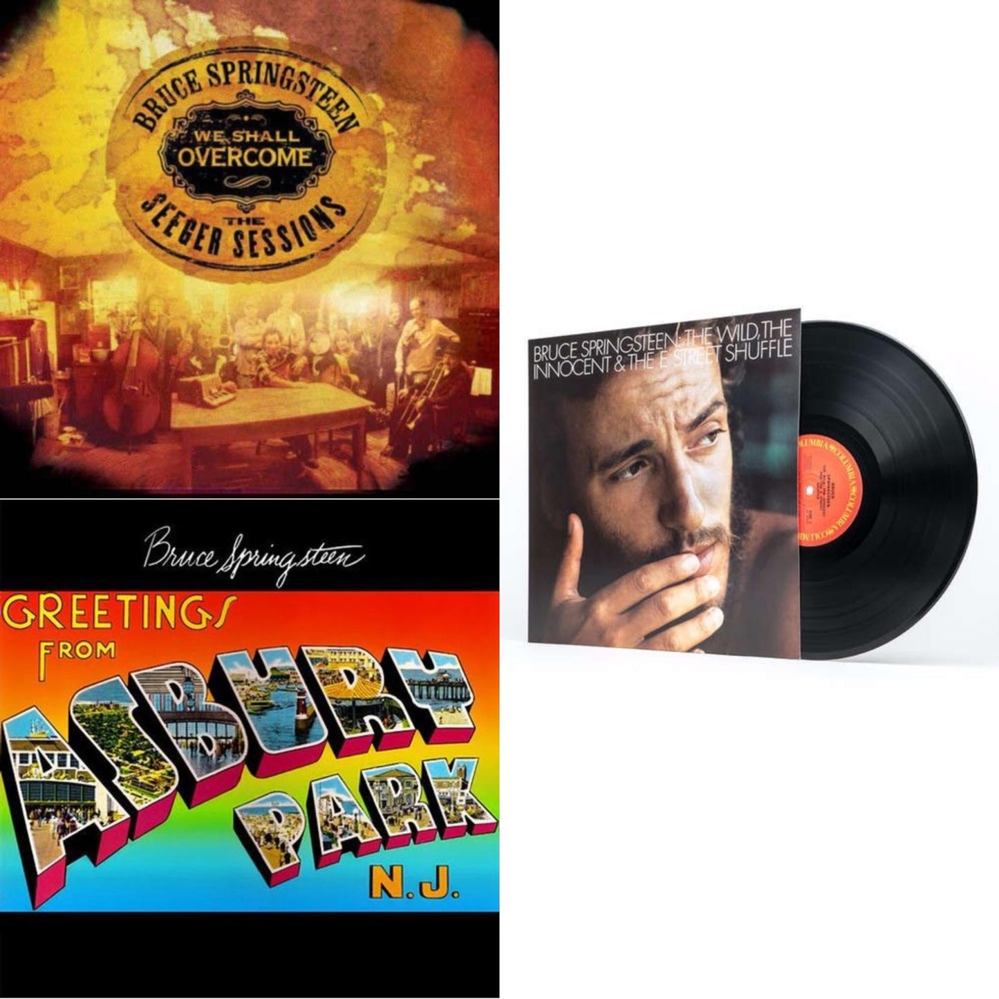 Bruce Springsteen - We Shall Overcome: Seeger Sessions (2LP/180G) & Greetings From Asbury Park N.J. (180G) & Wild The Innocent & The E Street Shuffle (180G)